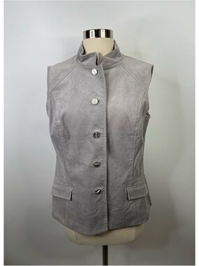 St. John Sport Corduroy Button Down Vest